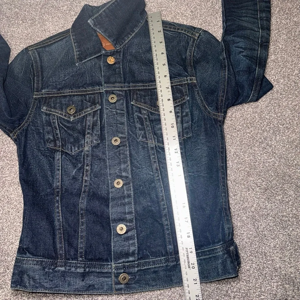 AG Adriano Goldschmied Women's Denim‎ Dark Blue Jean Jacket size XS